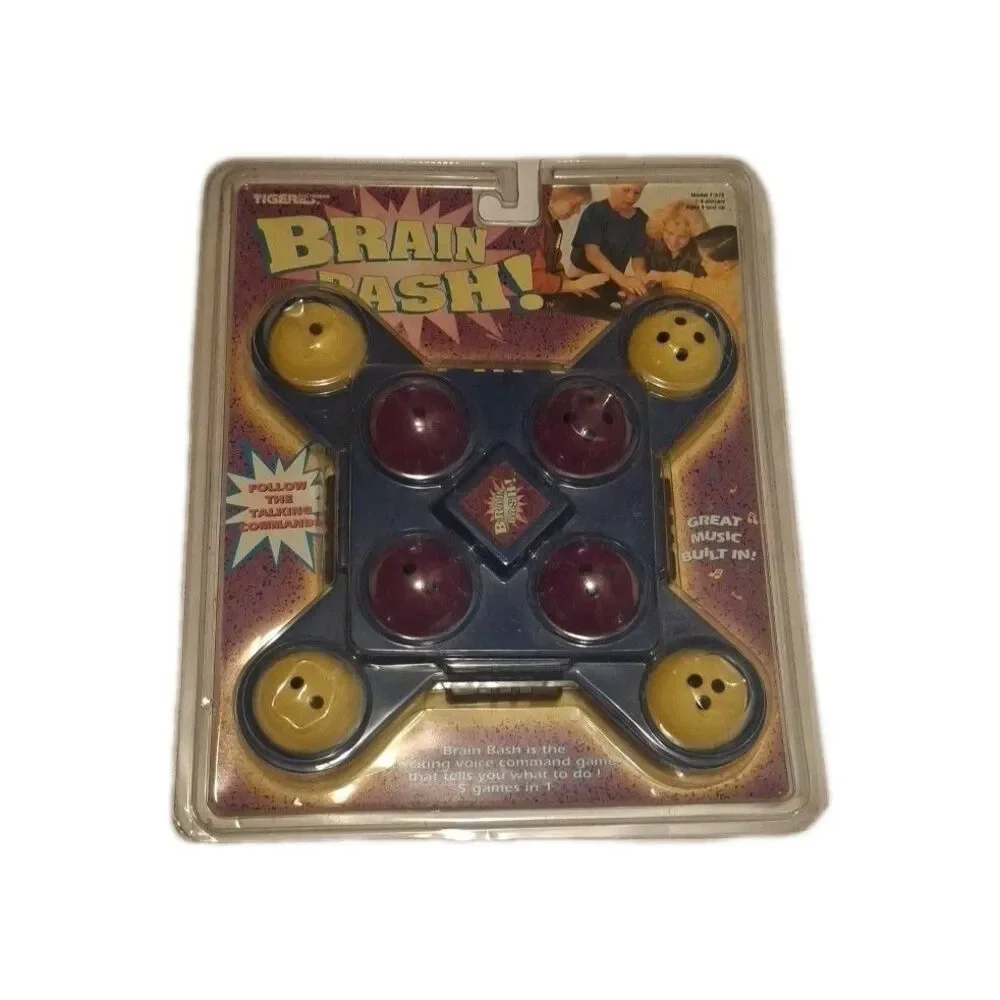 Vintage Sealed 1994 Tiger Electronics Brain Bash Voice Command Memory Game